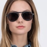 Chips Black PlasticSunglass Frames for Women from EyeBuyDirect