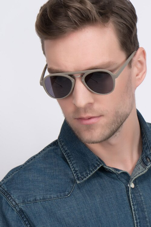 Chips Light Green PlasticSunglass Frames for Men from EyeBuyDirect
