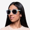 Dundee Bleu pâle PlastiqueSoleil de Lunette de vue pour Femmes d'EyeBuyDirect