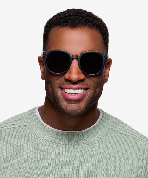 Vedette Matte Black Plastic-metalSunglass Frames for Men from EyeBuyDirect
