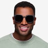 Vedette Matte Black Plastic-metalSunglass Frames for Men from EyeBuyDirect