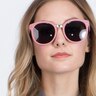 Vedette Matte Pink MetalSunglass Frames for Women from EyeBuyDirect