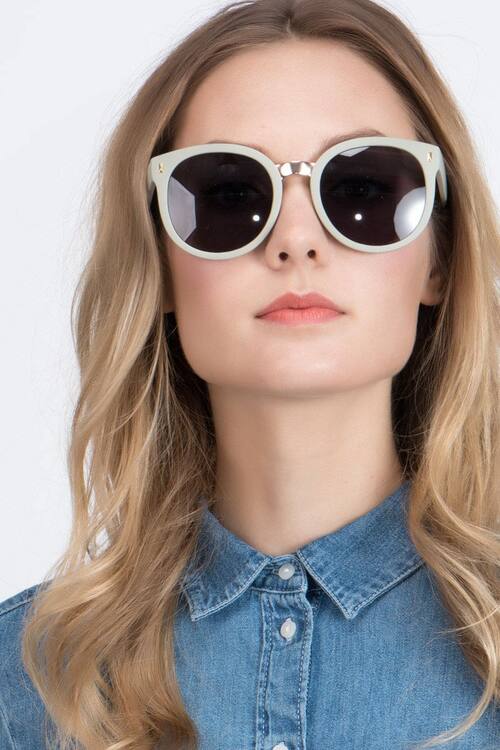Matte Olive Vedette -  Plastic-metal Sunglasses