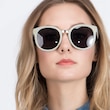 Vedette Matte Olive Plastic, MetalSunglass Frames for Women from EyeBuyDirect