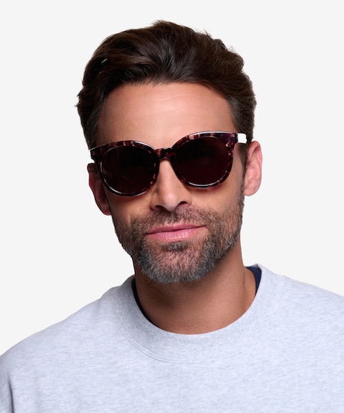 Elena Floral PlasticSunglass Frames for Men from EyeBuyDirect