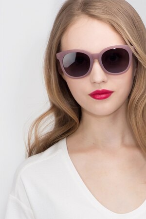 Matte Brown Elena -  Vintage Plastic Sunglasses