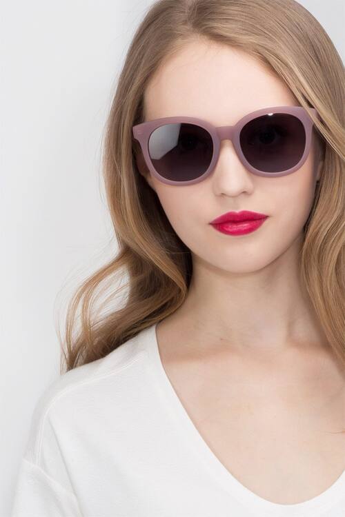 Matte Brown Elena -  Plastique Sunglasses