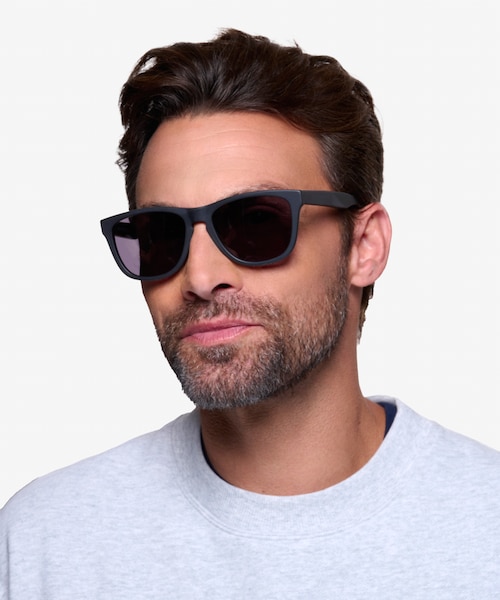 Malibu Matte Black AcetateSunglass Frames for Men from EyeBuyDirect