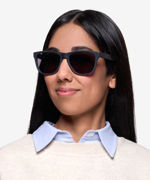 Malibu Matte Black AcetateSunglass Frames for Women from EyeBuyDirect