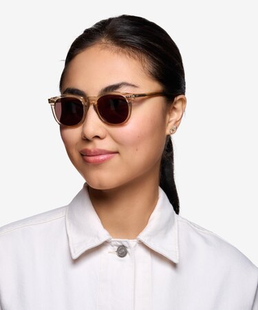 Champagne Ethereal -  Vintage Acetate Sunglasses
