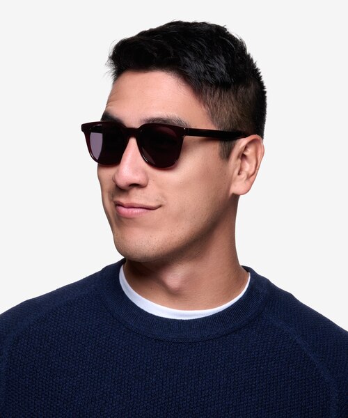 Tempest Purple Brown AcetateSunglass Frames for Men from EyeBuyDirect