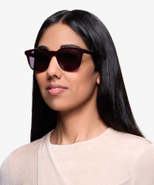 Tempest Purple Brown AcetateSunglass Frames for Women from EyeBuyDirect