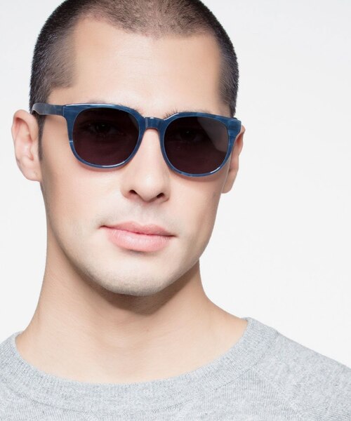 Tempest Blue AcetateSunglass Frames for Men from EyeBuyDirect