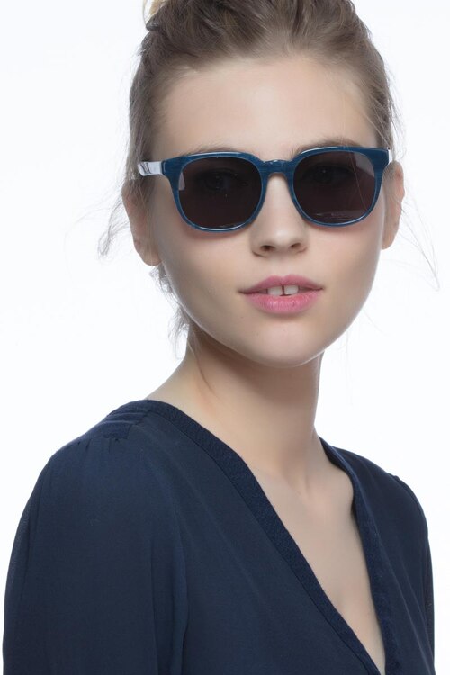 Tempest Blue AcetateSunglass Frames for Women from EyeBuyDirect