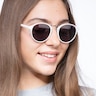 Millenium White PlasticSunglass Frames for Women from EyeBuyDirect