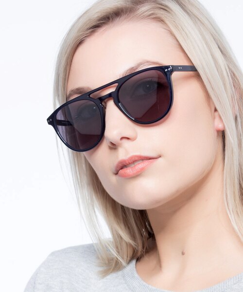 Meadow Navy PlasticSunglass Frames for Women from EyeBuyDirect
