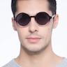 Solstice Purple Clear PlasticSunglass Frames for Men from EyeBuyDirect