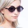Solstice Purple Clear PlasticSunglass Frames for Women from EyeBuyDirect