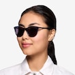 Cartel Clear Navy PlasticSunglass Frames for Women from EyeBuyDirect
