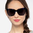 Vamp Blue Floral AcetateSunglass Frames for Women from EyeBuyDirect