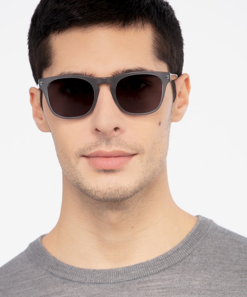 Daikon Gray AcetateSunglass Frames for Men from EyeBuyDirect