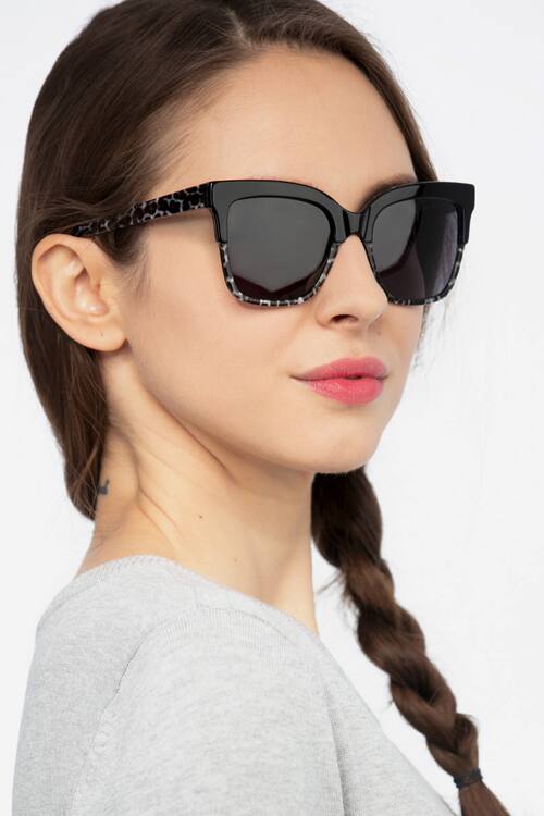 Black Leopard Intrigue -  Acétate Sunglasses