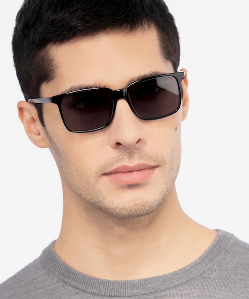 Epoch Black AcetateSunglass Frames for Men from EyeBuyDirect