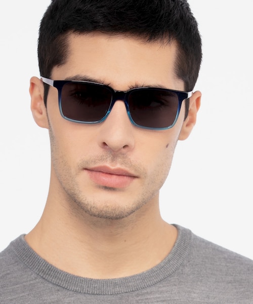 Epoch Blue AcetateSunglass Frames for Men from EyeBuyDirect