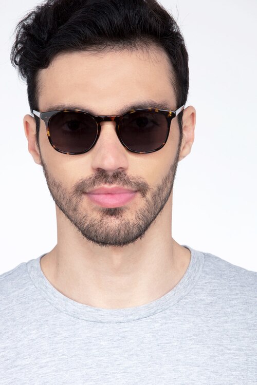 Safari Dark Tortoise AcetateSunglass Frames for Men from EyeBuyDirect