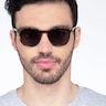 Safari Dark Tortoise AcetateSunglass Frames for Men from EyeBuyDirect
