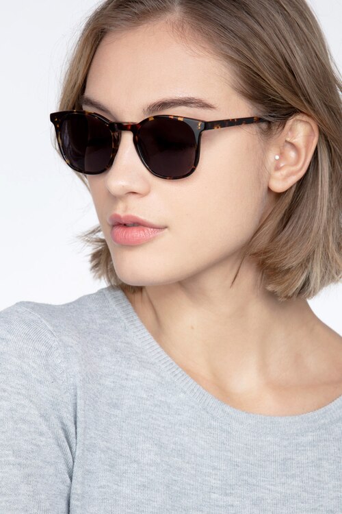 Safari Dark Tortoise AcetateSunglass Frames for Women from EyeBuyDirect