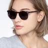 Safari Dark Tortoise AcetateSunglass Frames for Women from EyeBuyDirect