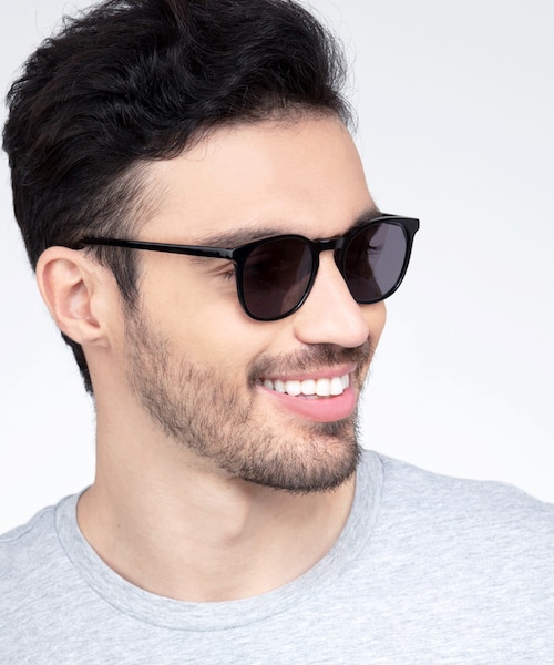 Safari Black AcetateSunglass Frames for Men from EyeBuyDirect