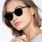 Safari Noir Acétate Soleil de Lunette de vue pour Femmes d'EyeBuyDirect