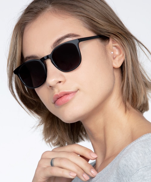 Safari Black AcetateSunglass Frames for Women from EyeBuyDirect