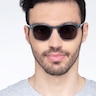 Safari Clear Blue AcetateSunglass Frames for Men from EyeBuyDirect