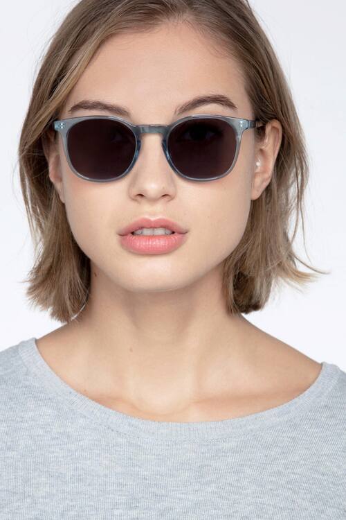 Clear Blue Safari -  Acétate Sunglasses