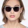 Safari Clear Blue AcetateSunglass Frames for Women from EyeBuyDirect
