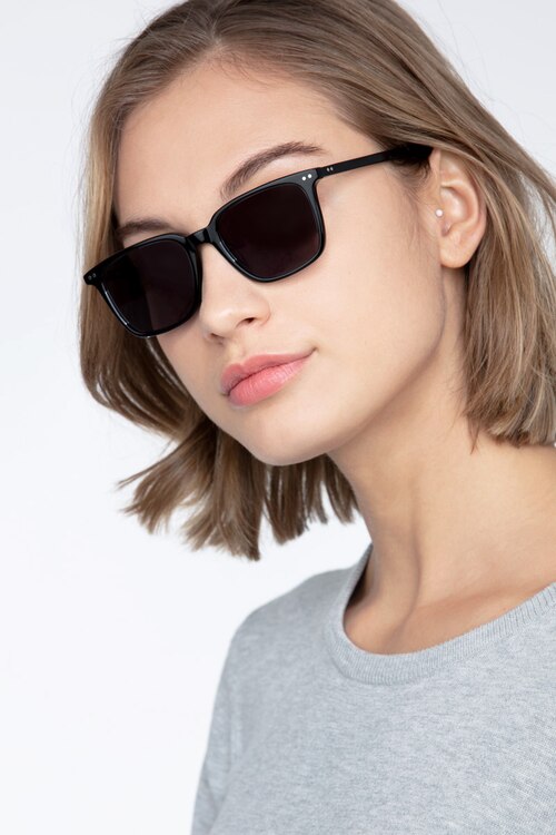 Luck Black AcetateSunglass Frames for Women from EyeBuyDirect