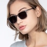 Luck Clear Gray AcetateSunglass Frames for Women from EyeBuyDirect