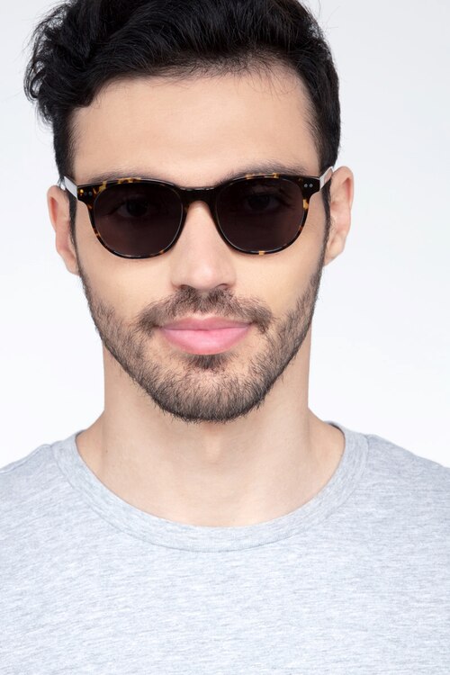 Sol Tortoise Brown AcetateSunglass Frames for Men from EyeBuyDirect