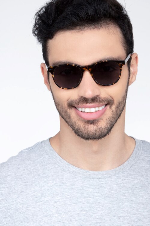Sol Tortoise Gray AcetateSunglass Frames for Men from EyeBuyDirect