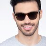 Sol Tortoise Gray AcetateSunglass Frames for Men from EyeBuyDirect