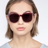 Queen Red Clear AcetateSunglass Frames for Women from EyeBuyDirect