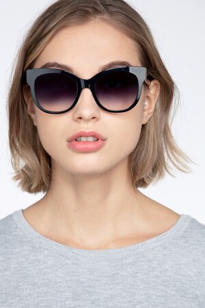 Black Tahiti -  Vintage Acetate Sunglasses