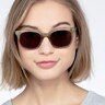 Quartz Golden AcetateSunglass Frames for Women from EyeBuyDirect