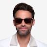 Borneo Tortoise AcetateSunglass Frames for Men from EyeBuyDirect