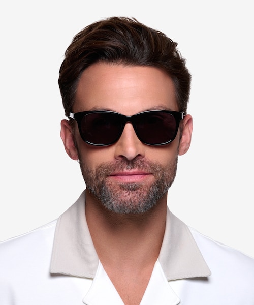 Borneo Black AcetateSunglass Frames for Men from EyeBuyDirect