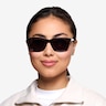 Borneo Noir AcétateSoleil de Lunette de vue pour Femmes d'EyeBuyDirect