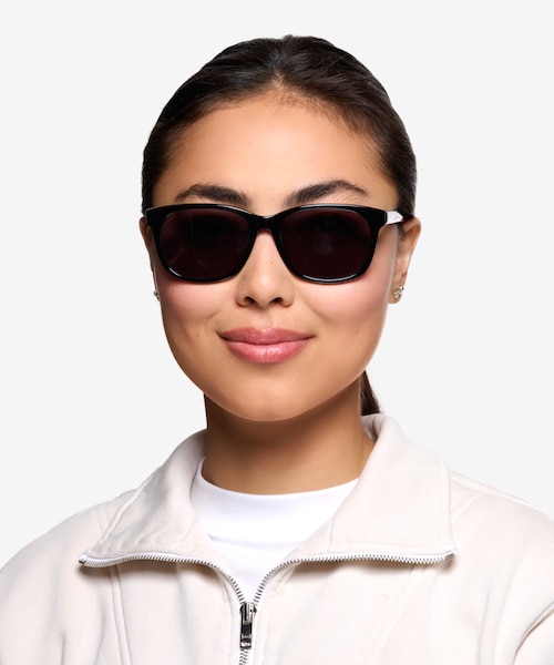 Borneo Black AcetateSunglass Frames for Women from EyeBuyDirect